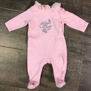 Calvin Klein baby girls footie